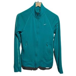 Nike Ladies Teal Medium DriFit zip up. The pockets have pockets 😍